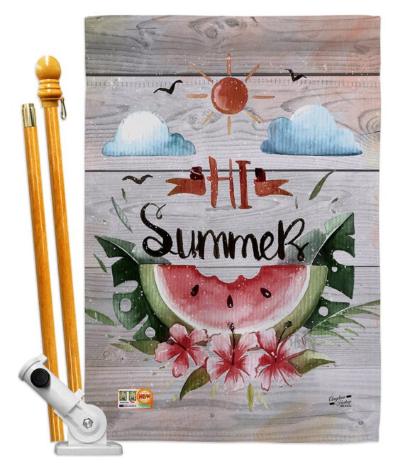 Hi Summer - Fun In The Sun Summer Vertical Impressions Decorative Flags HG137017 Made In USA - Image 5