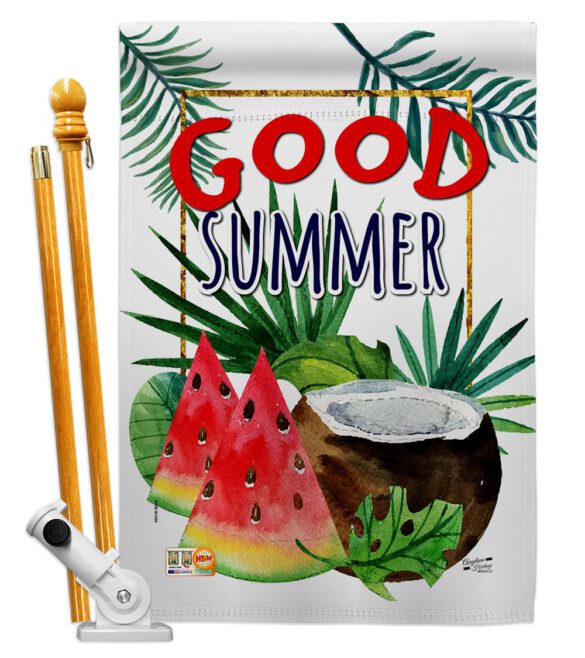 Good Summer Fruite - Fun In The Sun Summer Vertical Impressions Decorative Flags HG137065 Made In USA - Image 5