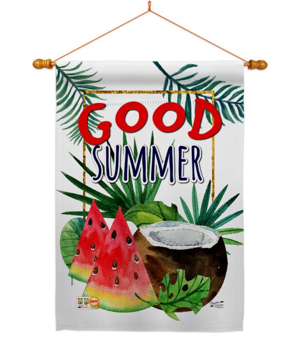 Good Summer Fruite - Fun In The Sun Summer Vertical Impressions Decorative Flags HG137065 Made In USA - Image 14