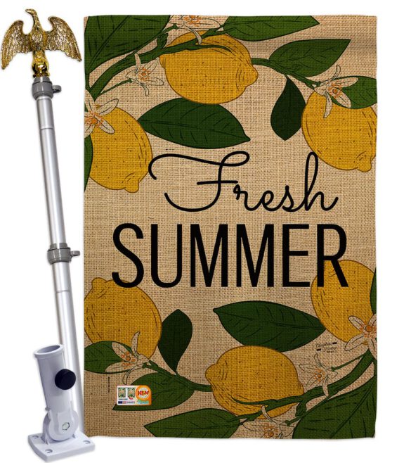 Fresh Summer - Fun In The Sun Summer Vertical Impressions Decorative Flags HG137189 Made In USA - Image 9
