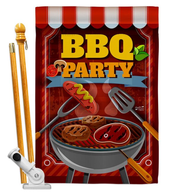 BBQ Party - Fun In The Sun Summer Vertical Impressions Decorative Flags HG137227 Made In USA - Image 6