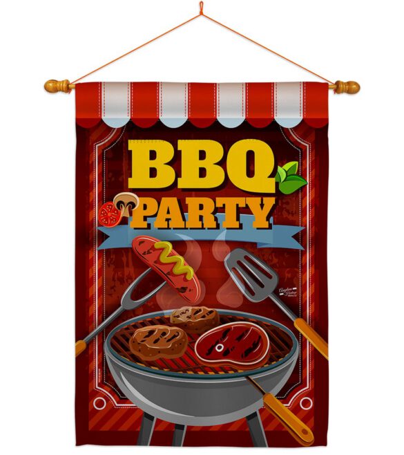 BBQ Party - Fun In The Sun Summer Vertical Impressions Decorative Flags HG137227 Made In USA - Image 11