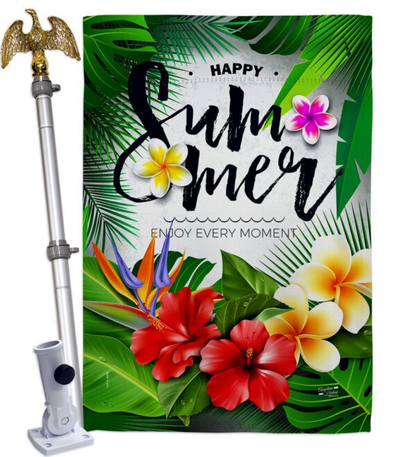 Enjoy Every Moment - Fun In The Sun Summer Vertical Impressions Decorative Flags HG137447 Made In USA - Image 9