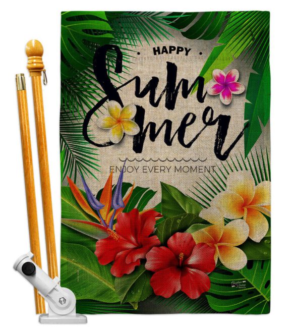 Enjoy Every Moment - Fun In The Sun Summer Vertical Impressions Decorative Flags HG137447 Made In USA - Image 15