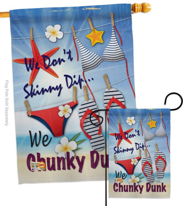 Chunky Dunk - Fun In The Sun Summer Vertical Impressions Decorative Flags HG106004 Made In USA - Image 3