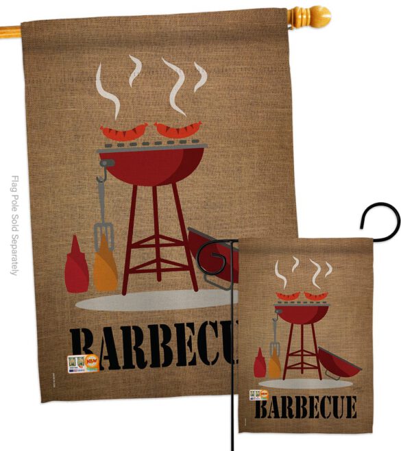 Barbecue - Fun In The Sun Summer Vertical Impressions Decorative Flags HG106076 Made In USA - Image 4