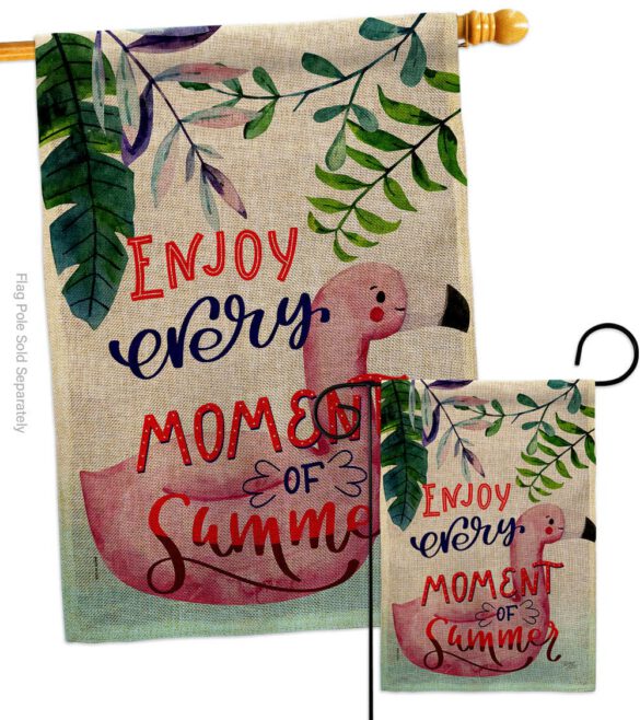 Enjoy Every Moment - Fun In The Sun Summer Vertical Impressions Decorative Flags HG106104 Made In USA - Image 13