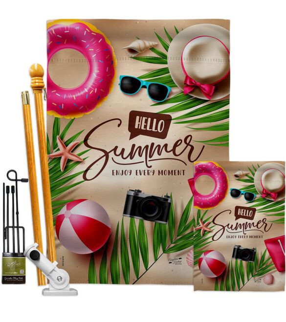 Enjoy Every Monent - Fun In The Sun Summer Horizontal Impressions Decorative Flags HG130399 Made In USA - Image 6