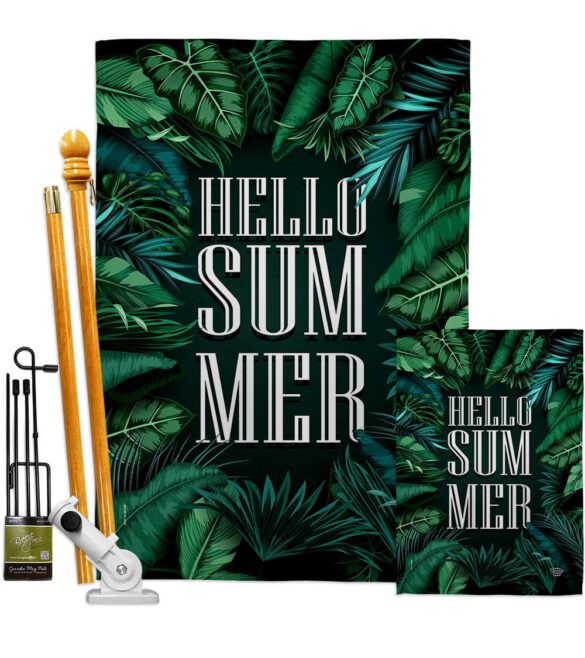 Hello Summer - Fun In The Sun Summer Vertical Impressions Decorative Flags HG190070 Made In USA - Image 6