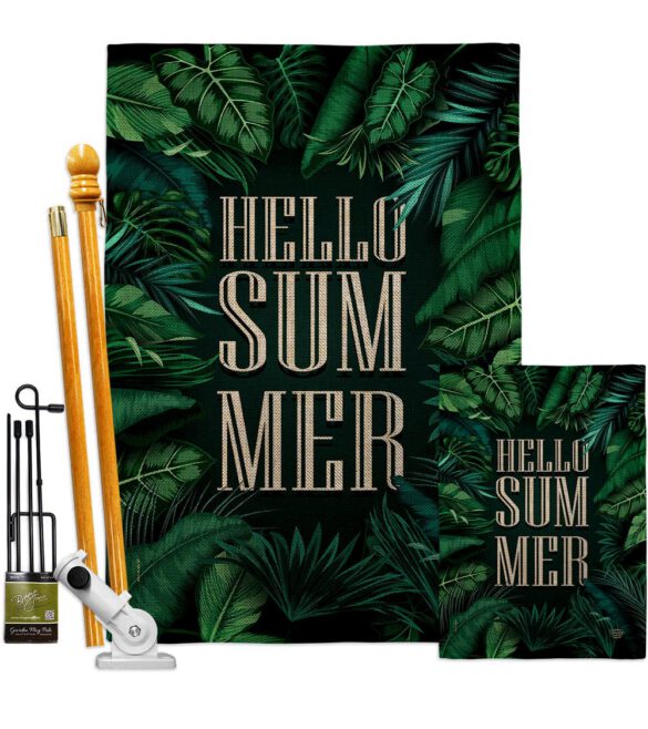 Hello Summer - Fun In The Sun Summer Vertical Impressions Decorative Flags HG190070 Made In USA - Image 27