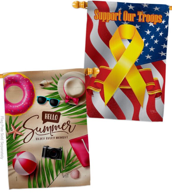 Enjoy Every Monent - Fun In The Sun Summer Horizontal Impressions Decorative Flags HG130399 Made In USA - Image 14