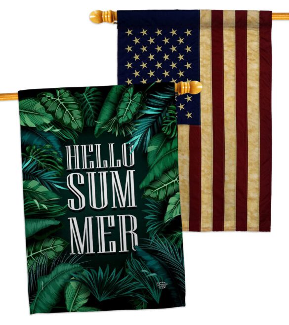 Hello Summer - Fun In The Sun Summer Vertical Impressions Decorative Flags HG190070 Made In USA - Image 8