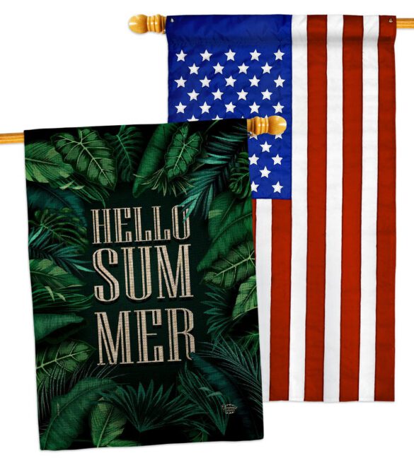 Hello Summer - Fun In The Sun Summer Vertical Impressions Decorative Flags HG190070 Made In USA - Image 31