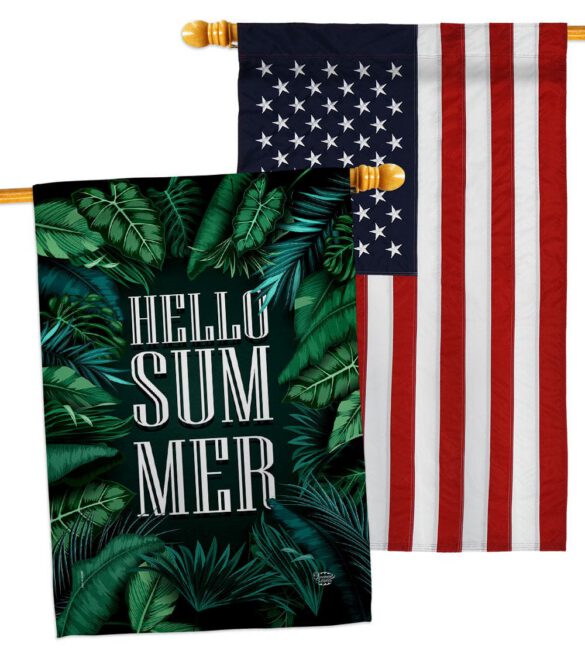 Hello Summer - Fun In The Sun Summer Vertical Impressions Decorative Flags HG190070 Made In USA - Image 15