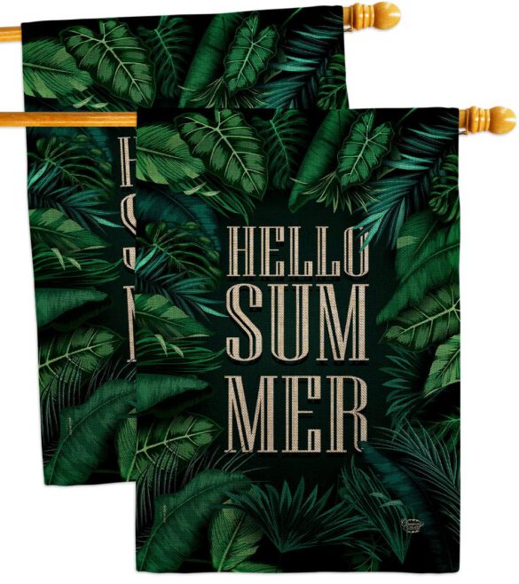 Hello Summer - Fun In The Sun Summer Vertical Impressions Decorative Flags HG190070 Made In USA - Image 33