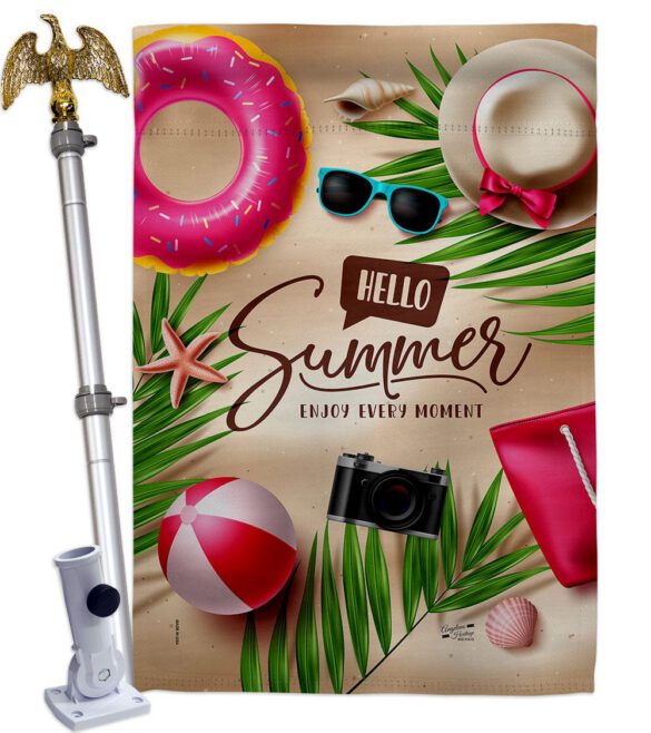Enjoy Every Monent - Fun In The Sun Summer Horizontal Impressions Decorative Flags HG130399 Made In USA - Image 20