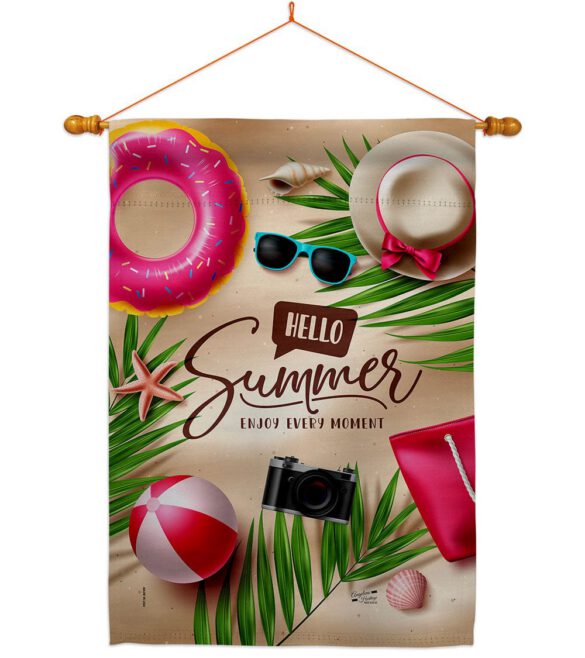 Enjoy Every Monent - Fun In The Sun Summer Horizontal Impressions Decorative Flags HG130399 Made In USA - Image 21