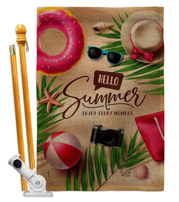 Enjoy Every Monent - Fun In The Sun Summer Horizontal Impressions Decorative Flags HG130399 Made In USA - Image 26