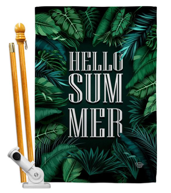 Hello Summer - Fun In The Sun Summer Vertical Impressions Decorative Flags HG190070 Made In USA - Image 5