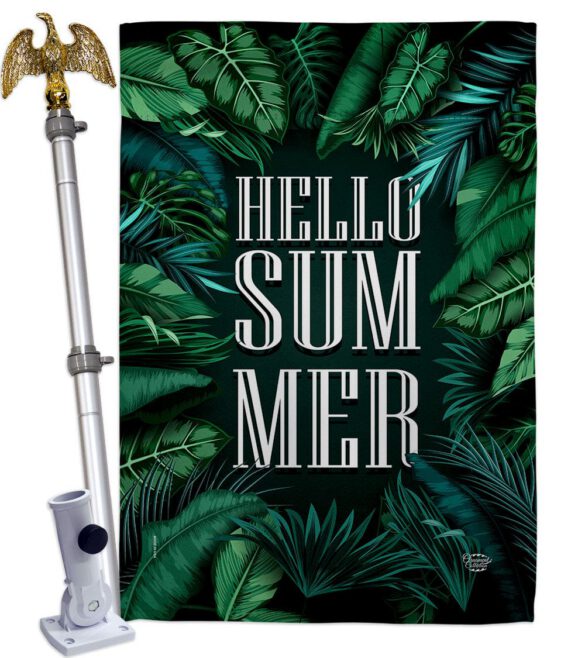 Hello Summer - Fun In The Sun Summer Vertical Impressions Decorative Flags HG190070 Made In USA - Image 20