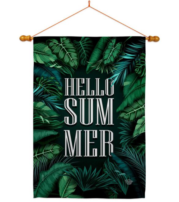 Hello Summer - Fun In The Sun Summer Vertical Impressions Decorative Flags HG190070 Made In USA - Image 21