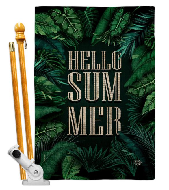 Hello Summer - Fun In The Sun Summer Vertical Impressions Decorative Flags HG190070 Made In USA - Image 26