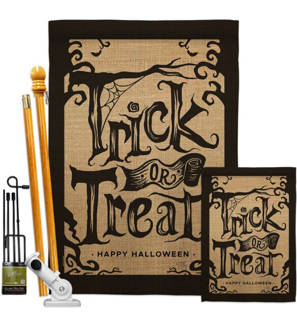 Halloween Trick - Halloween Fall Vertical Impressions Decorative Flags HG112100 Made In USA - Image 6