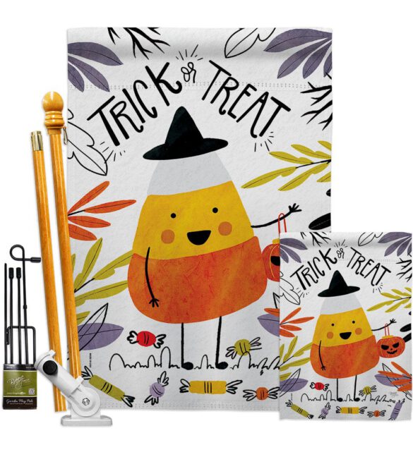 Candy Corn - Halloween Fall Vertical Impressions Decorative Flags HG112103 Made In USA - Image 6