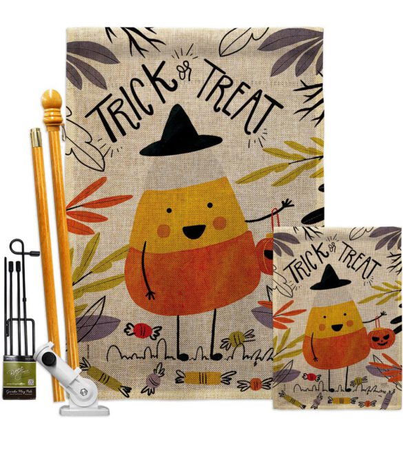 Candy Corn - Halloween Fall Vertical Impressions Decorative Flags HG112103 Made In USA - Image 16