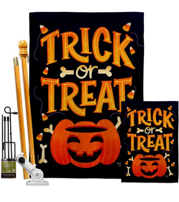 Happy Pumpkin - Halloween Fall Vertical Impressions Decorative Flags HG112106 Made In USA - Image 6