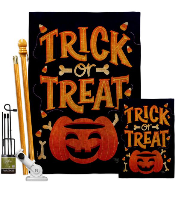 Happy Pumpkin - Halloween Fall Vertical Impressions Decorative Flags HG112106 Made In USA - Image 18