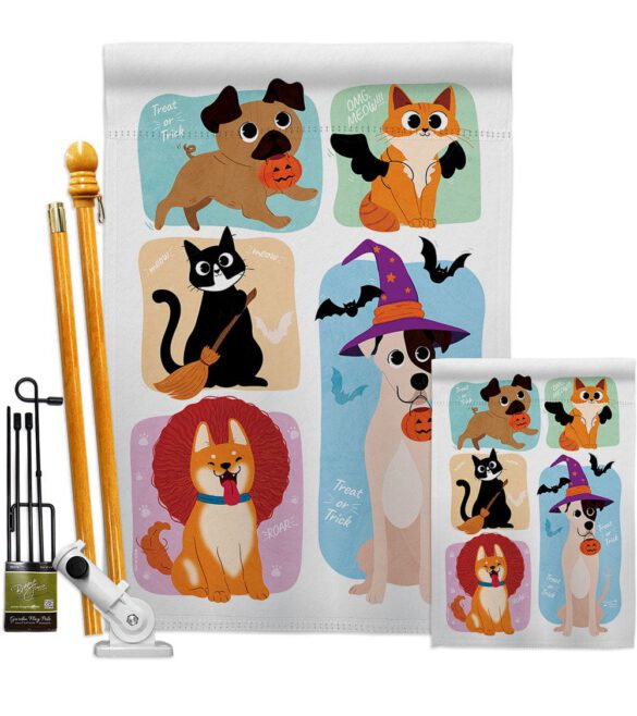 Halloween Dress Up - Halloween Fall Vertical Impressions Decorative Flags HG137623 Made In USA - Image 6
