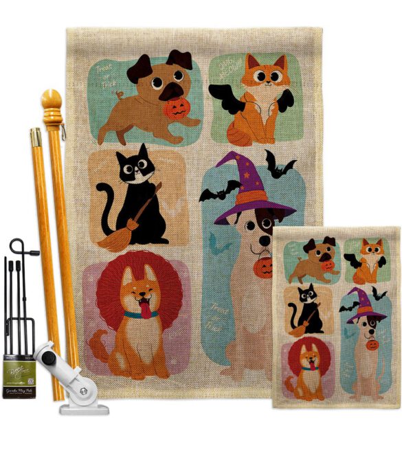 Halloween Dress Up - Halloween Fall Vertical Impressions Decorative Flags HG137623 Made In USA - Image 18