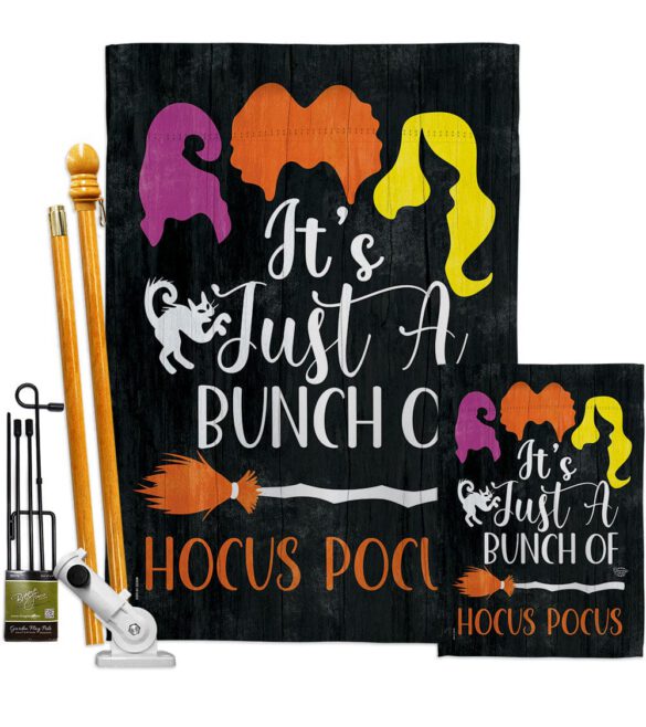 Bunch of Hocus Pocus - Halloween Fall Vertical Impressions Decorative Flags HG190179 Made In USA - Image 6