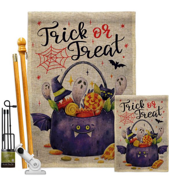 Full Treat - Halloween Fall Vertical Impressions Decorative Flags HG190180 Made In USA - Image 27