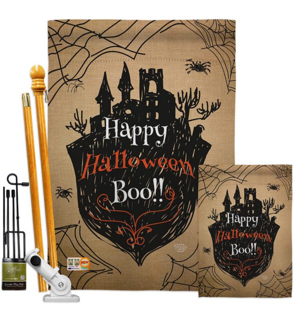 Happy Halloween Boo - Halloween Fall Vertical Impressions Decorative Flags HG191020 Made In USA - Image 6
