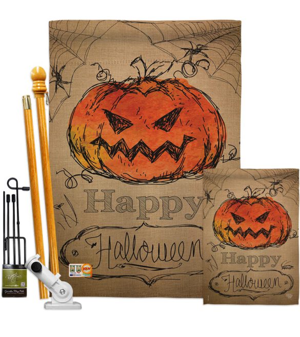 Happy Halloween - Halloween Fall Vertical Impressions Decorative Flags HG191023 Made In USA - Image 6