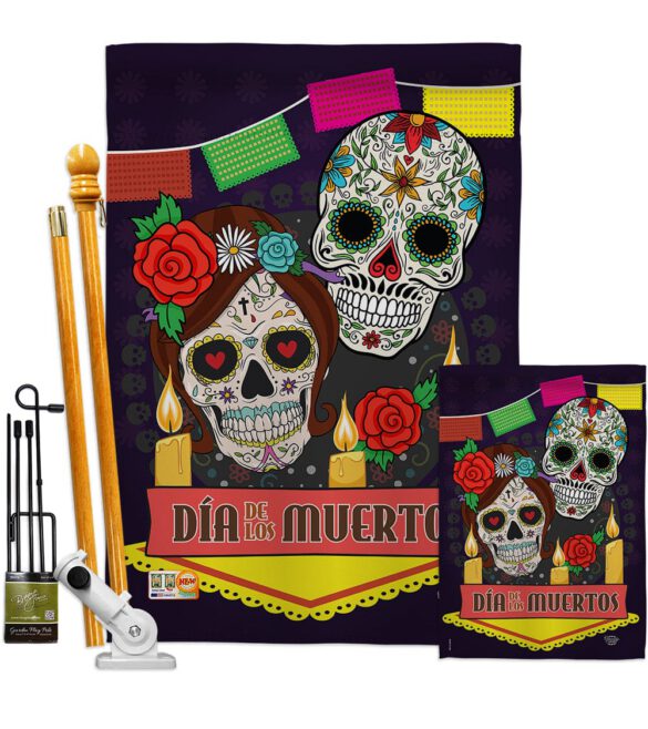 Dia de los Muertos - Halloween Fall Vertical Impressions Decorative Flags HG191029 Made In USA - Image 6