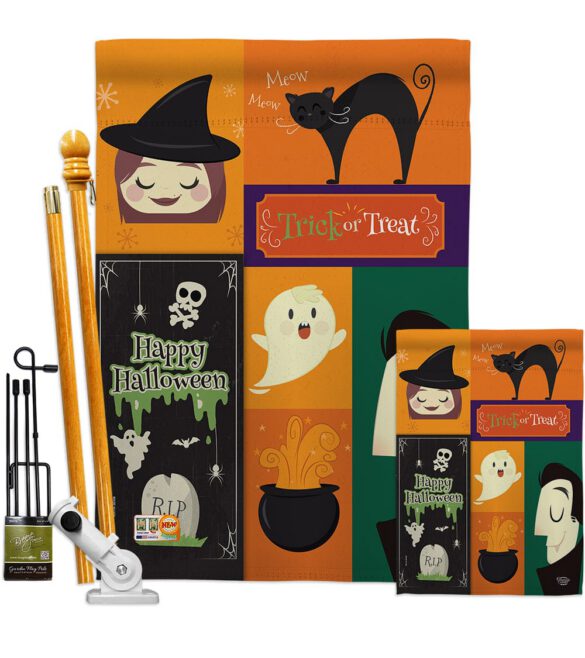 Halloween Trick or Treat - Halloween Fall Vertical Impressions Decorative Flags HG191030 Made In USA - Image 6