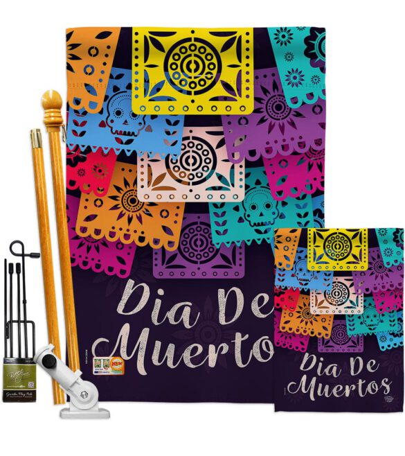 Dia De Muertos - Halloween Fall Vertical Impressions Decorative Flags HG192214 Made In USA - Image 6