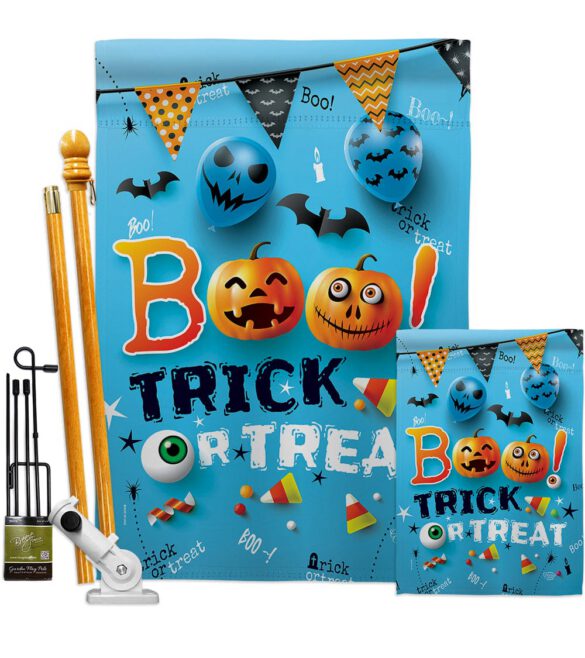 Boo Trick - Halloween Fall Vertical Impressions Decorative Flags HG192221 Made In USA - Image 6
