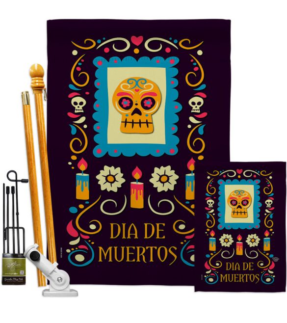 Celebrate The Dead - Halloween Fall Vertical Impressions Decorative Flags HG192240 Made In USA - Image 6