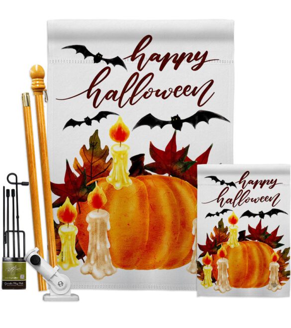 Halloween Candlestick - Halloween Fall Vertical Impressions Decorative Flags HG192667 Made In USA - Image 6