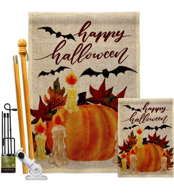 Halloween Candlestick - Halloween Fall Vertical Impressions Decorative Flags HG192667 Made In USA - Image 18