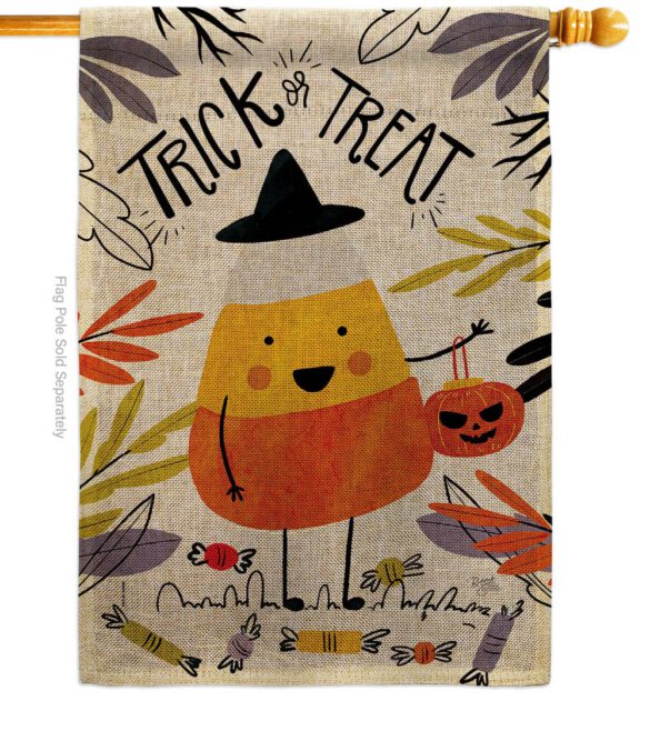 Candy Corn - Halloween Fall Vertical Impressions Decorative Flags HG112103 Made In USA - Image 12