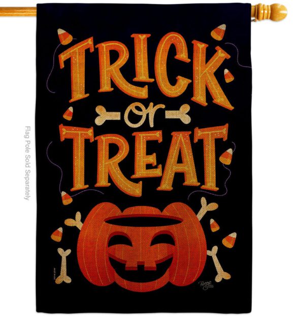 Happy Pumpkin - Halloween Fall Vertical Impressions Decorative Flags HG112106 Made In USA - Image 14