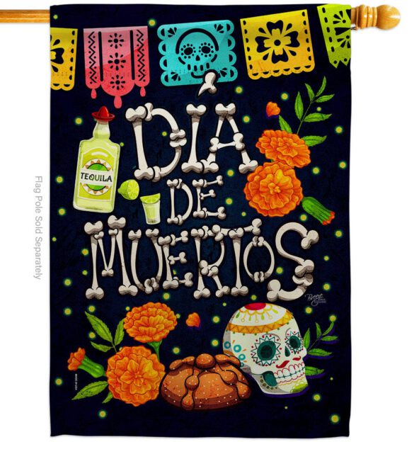 All Souls' Day - Halloween Fall Vertical Impressions Decorative Flags HG112112 Made In USA - Image 3