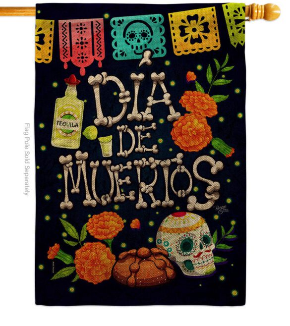All Souls' Day - Halloween Fall Vertical Impressions Decorative Flags HG112112 Made In USA - Image 15