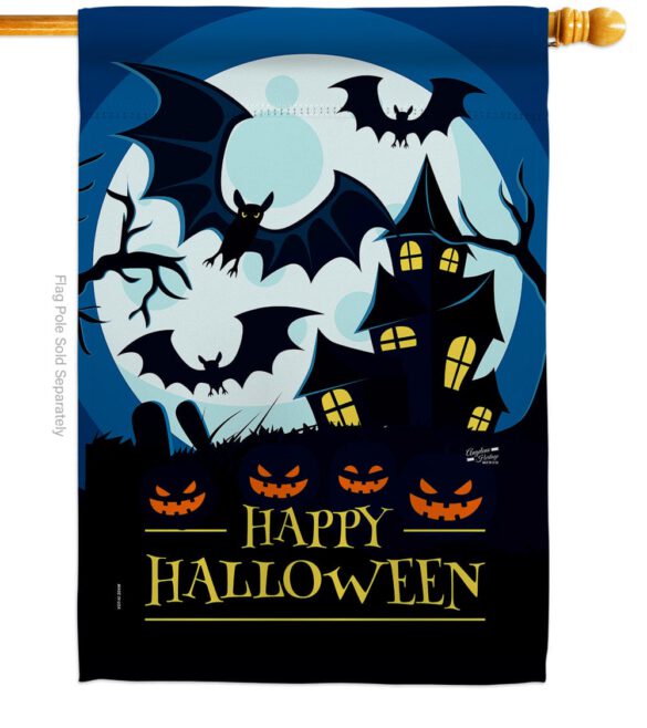 Halloween Night - Halloween Fall Vertical Impressions Decorative Flags HG137251 Made In USA - Image 2