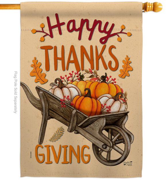 Fall Pumpkins - Halloween Fall Vertical Impressions Decorative Flags HG137298 Made In USA - Image 2